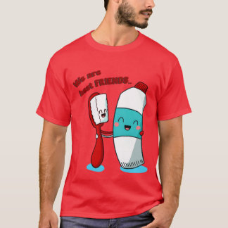 Camiseta Somos los mejores amigos en pasta de dientes y cep