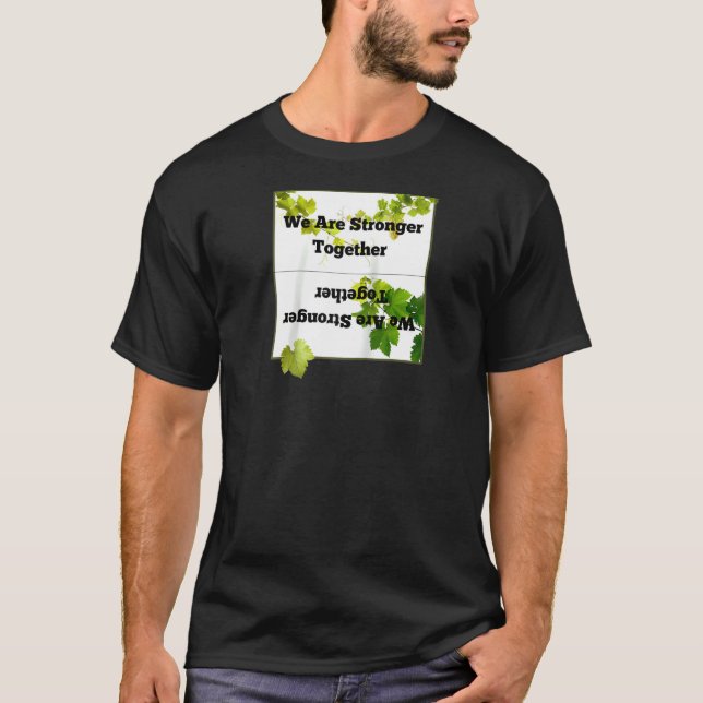 Camiseta Somos Más Fuertes Juntos Raglan (Anverso)
