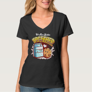 Camiseta Somos Mejores Juntos Galleta Y Leche