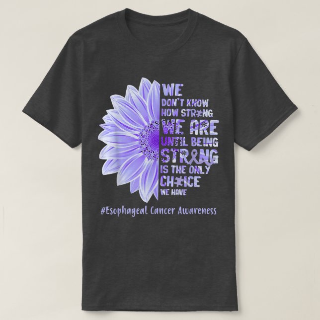 Camiseta Somos Motivación Conciencia sobre el Cáncer Esofág (Diseño del anverso)