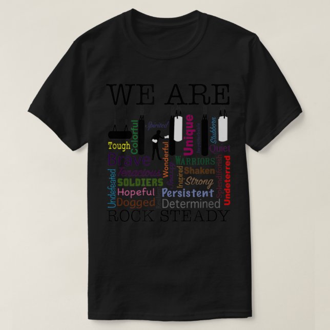 Camiseta Somos mujeres estables del rock Boxing Word Art 77 (Diseño del anverso)