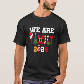 Camiseta Somos Navidades Familiares 2024 Merry Xmas Light S