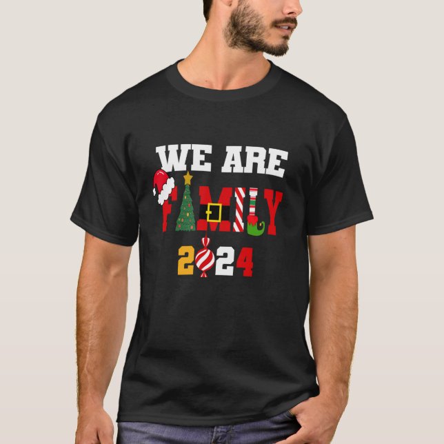 Camiseta Somos Navidades Familiares 2024 Merry Xmas Light S (Anverso)