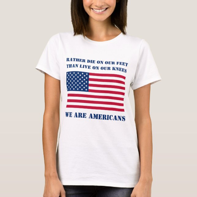 Camiseta Somos norteamericanos (camiseta ligera) (Anverso)