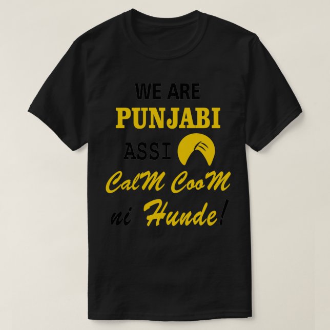 CAMISETA SOMOS PUNJABI (Diseño del anverso)