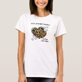 Camiseta Somos purrfect juntos corazón leopardo