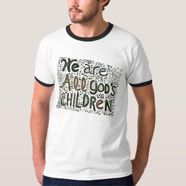 Camiseta Somos todo el dios; niños de s (Anverso)