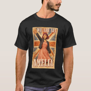 Camiseta Somos Todos Amelia Vintage Union Jack Británico Re
