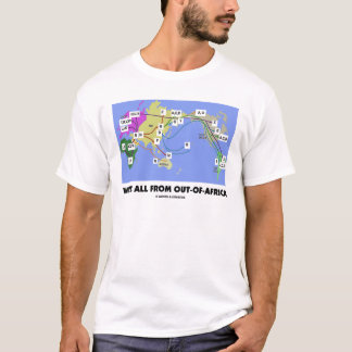 Camiseta Somos todos de Hacia fuera-De-África (Haplogroup)