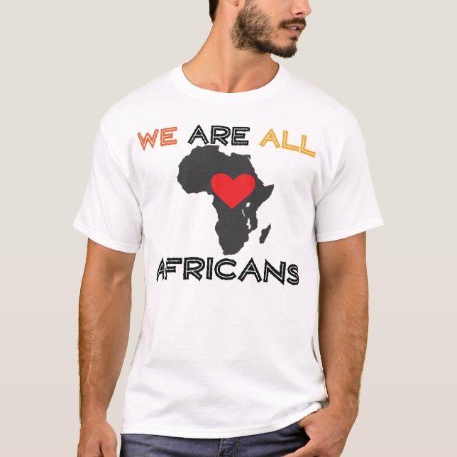 Camiseta Somos todos los africanos (Anverso)