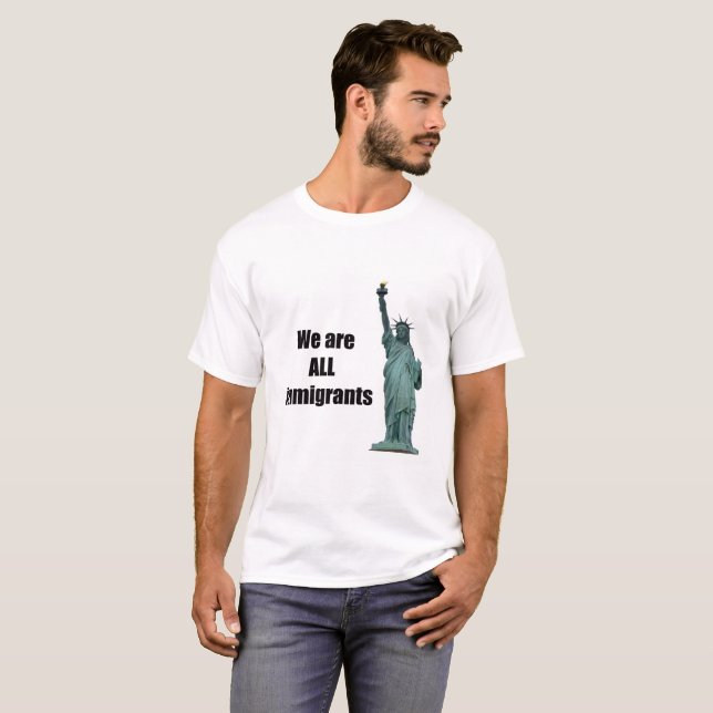 Camiseta Somos TODOS LOS inmigrantes (Anverso completo)