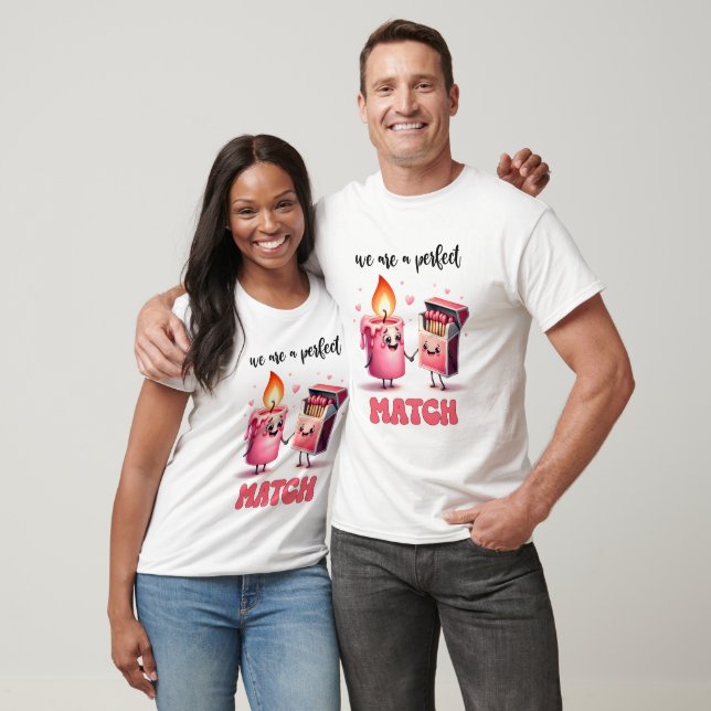 Camiseta Somos un perfecto partido divertido Punny Valentin (Unisexo)