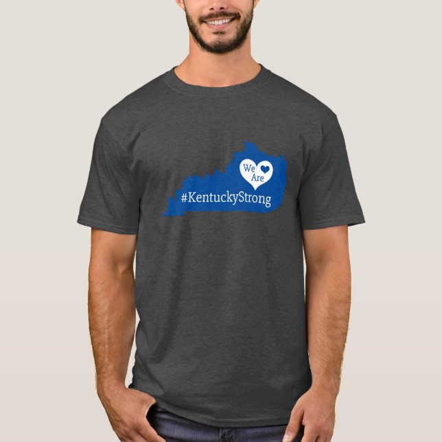 Camiseta Somos una silueta estatal de KentuckyStrong con co (Anverso)