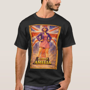 Camiseta ¿Son Amelia Union Jack vintage británicos Reino Un