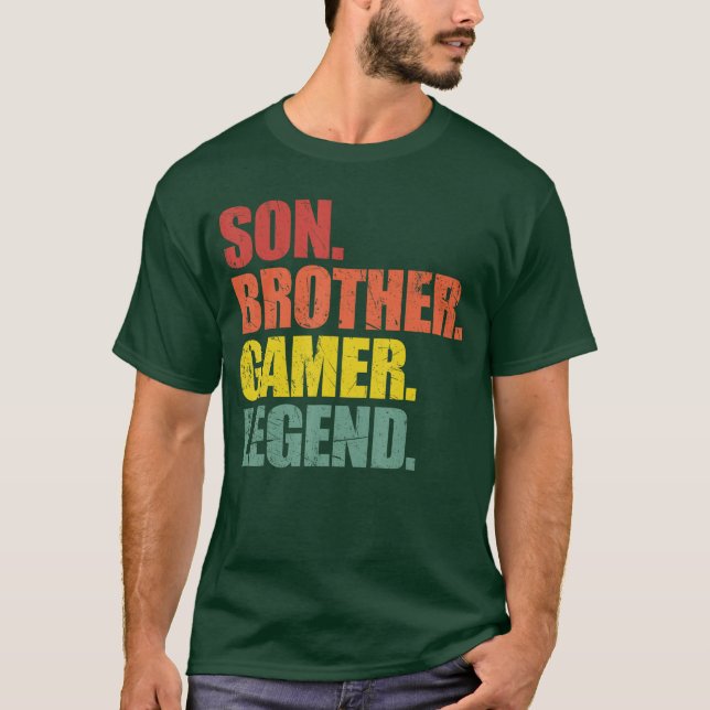 Camiseta Son Brother Gamer Legend girl (Anverso)