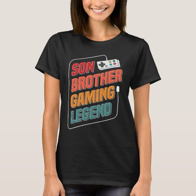 Camiseta Son Brother Gaming Legend  1 (Anverso)