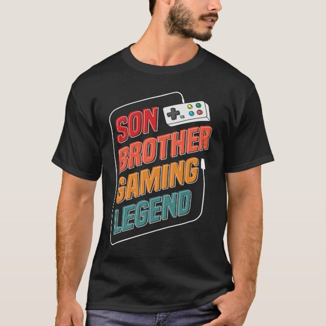 Camiseta Son Brother Gaming Legend  1 (Anverso)