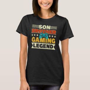 Camiseta Son Brother Gaming Legend Funny Video Gamer Nacimi