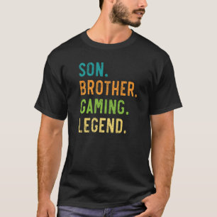 Camiseta Son Brother Gaming Legendario Mejor Hermano Herman