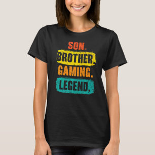 Camiseta Son Brother Gaming Legendario Mejor Hermano Herman
