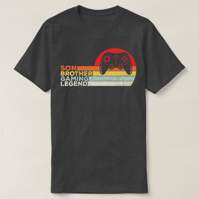 Camiseta Son Brother GamingGraciosa Cita de Juegos Regalo R (Diseño del anverso)