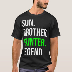 Camiseta Son Brother Painter Legend Funny Artista de Pintur