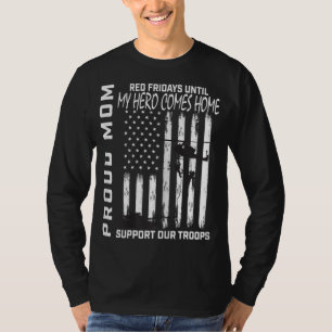 Camiseta Son Hija Mamá Viernes Rojo Tropa de Apoyo Militar