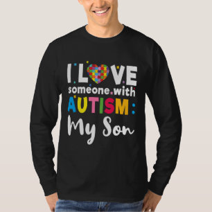 Camiseta Son I Love Heart Especial Autism Awareness