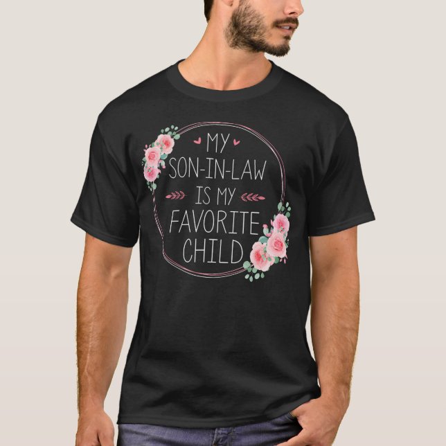 Camiseta Son-In-Law Favorite Child Flowers For Mom-In-Law M (Anverso)