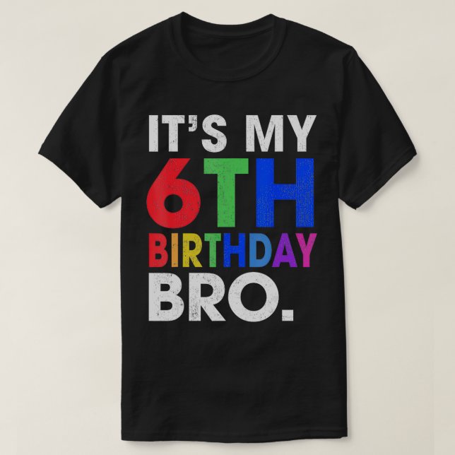 Camiseta Son los chicos de la sexta fiesta de cumpleaños de (Diseño del anverso)