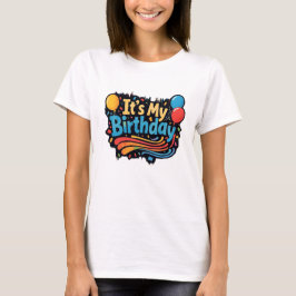 Camiseta Son los globos de cumpleaños y las mujeres nadador