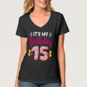 Camiseta Son mis 15 años Chicas de nogal de cumpleaños 15 a