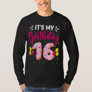 Camiseta Son mis 16 años Chicas de nogal de cumpleaños