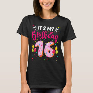 Camiseta Son mis 16 años Chicas de nogal de cumpleaños
