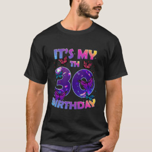 Camiseta Son mis 30 años Chica, mariposas 30 años