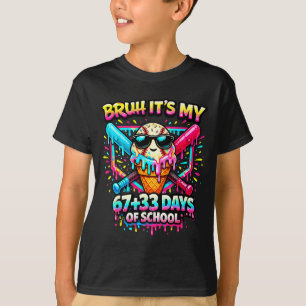 Camiseta Son Mis 67+33 Días De Colegio Helado De Béisbol Dr