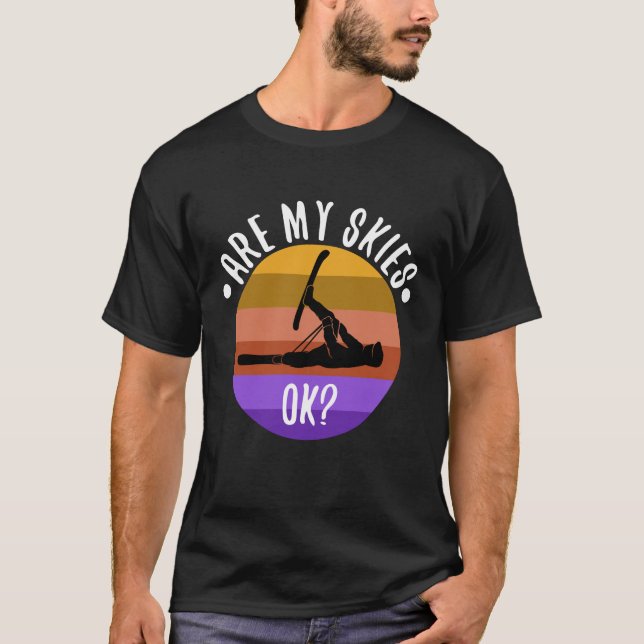 Camiseta son mis esquíes correctos (Anverso)