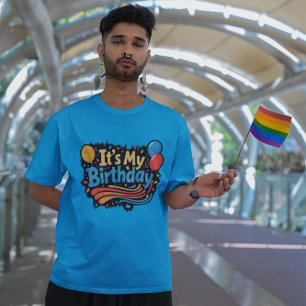 Camiseta Son mis globos de cumpleaños y nadar