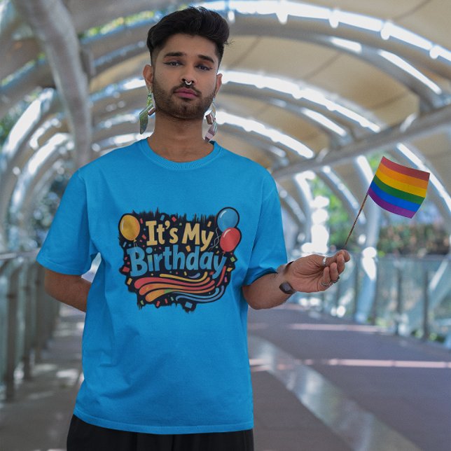 Camiseta Son mis globos de cumpleaños y nadar (Subido por el creador)