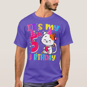 Camiseta Son mis regalos de cumpleaños a 5 años Chica graci