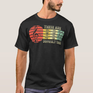 Camiseta Son Tiempos Difíciles Tee de Música TShirt