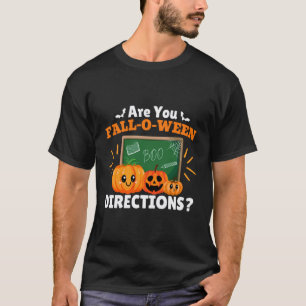 Camiseta son Usted Otoño O Ween Direcciones Halloween Profe