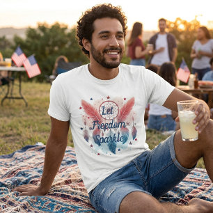 Camiseta Soñador de Captura de Sueños de la Libertad Brilla