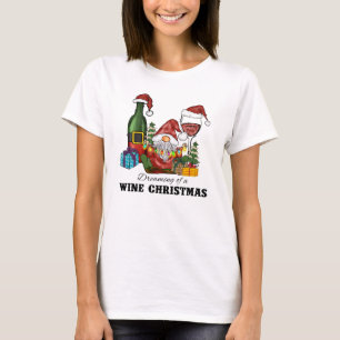 Camiseta Soñando con Navidades de vino