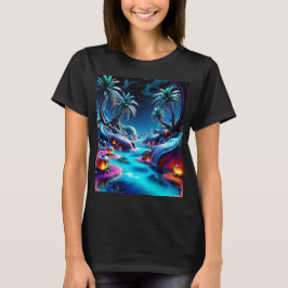 Camiseta Soñando con un escape tropical