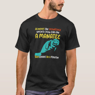 Camiseta soñando de manatíes vaca marina criatura oceánica 