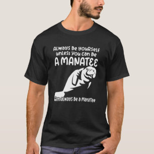 Camiseta soñando de manatíes vaca marina criatura oceánica
