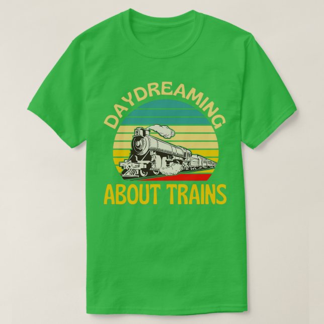 Camiseta Soñando diurnas sobre los trenes (Diseño del anverso)