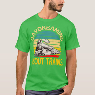 Camiseta Soñando diurnas sobre los trenes