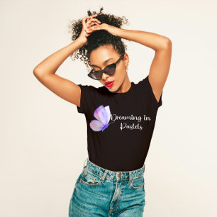 Camiseta "Soñando en pasteles" Suave Feminina Estética